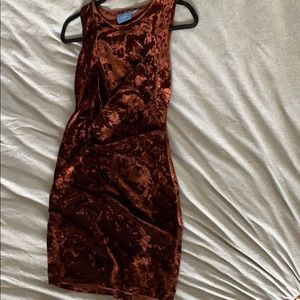 Brown Velvet SimplyVera VeraWang Cocktail Dress
